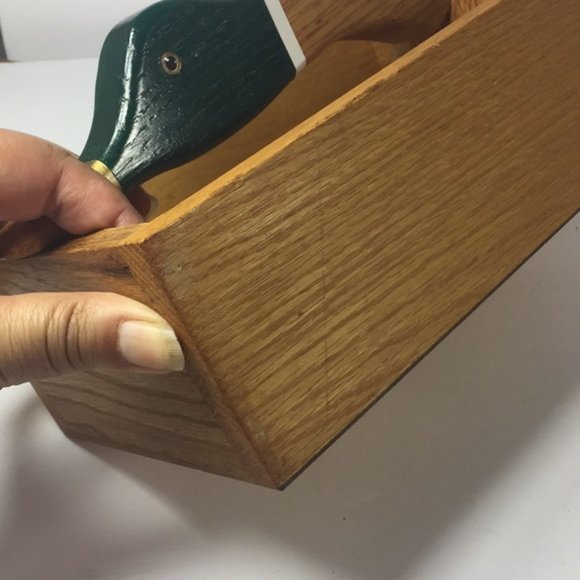 NUT QUACKERS Rare Vintage Wooden Mallard Drake Duck Nutcracker | 9.5" x 6" - Picture 10 of 16